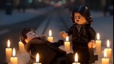 The Iranian embassy in Sweden has released a video showing Lego figures recreating the assassination of Olof Palme. Photo: Iran Embassy in Sweden / X