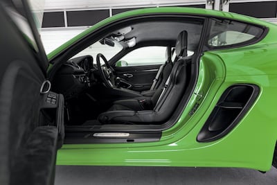 The Cayman does 295 kilometres per hour and gets to 100kmh in 4.5 seconds. Courtesy Porsche