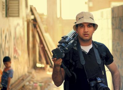 Fady Hanona was a member of the film's production team, but missed its premiere at the Sundance Film Festival due to being stuck in Gaza. Courtesy Fay Hanona