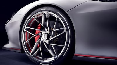 The Battista sports bespoke wheels. Courtesy Pininfarina