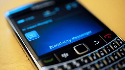BlackBerry Messenger (BBM), the revolutionary instant messaging service available to users. AP