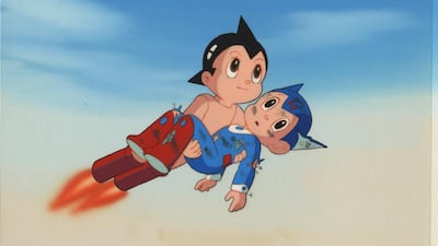 Astro Boy is displayed at the Etihad Modern Art Gallery exhibition in Abu Dhabi. Courtesy Etihad Modern Art Gallery