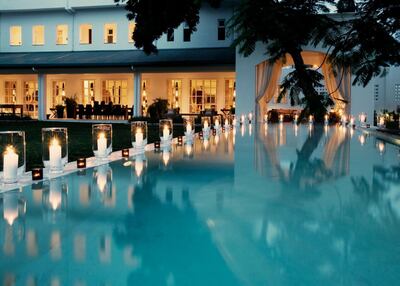 The garden at the back is relaxing, has a nice swimming pool and is probably a better option than the beach. Courtesy Oyster Bay