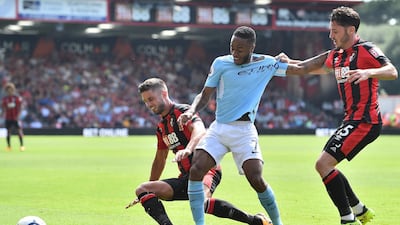 2. Bournemouth 1-2 Manchester City, August 26 Another Sterling late show, another dismissal and more controversy. City had trailed again, Sterling grabbed a 97th-minute winner and got a 99th-minute red card for celebrating with the crowd. His August antics meant that, whereas City may have only mustered four points from their first three games, they took seven. Glyn Kirk / AFP