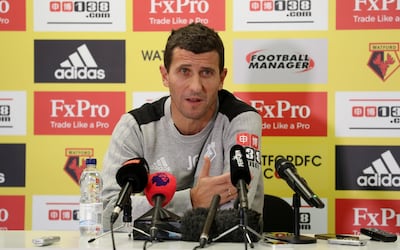 Watford's new manager Javi Gracia takes charge of his first game on Saturday since taking over from Marco Silva. Peter Cziborra / Action Images via Reuters