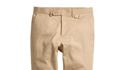 Chinos, H&M, Dh149. Courtesy H&M
