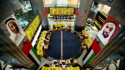 The Abu Dhabi stock market has had a strong 2018 amid higher oil prices and government stimulus. Christopher Pike / The National.