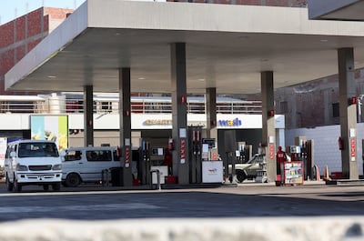 A petrol station in Cairo. This month, the government raised fuel prices for the first time in 2025. Reuters