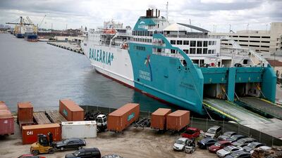 Spain's Balearia has received approval from the US commerce department to operate ships between Florida and Cuba. Joe Raedle / Getty Images / AFP