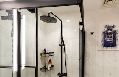 Shelina Jokhiya spent Dh10,000 to spruce up the bathroom. Chris Whiteoak / The National