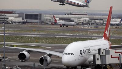Planes are seen at Heathrow Airport in London. Kirsty Wigglesworth / AP Photo