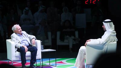 Mohamed Al Mubarak in conversation with Frank Gehry, Architect, Gehry Partners.