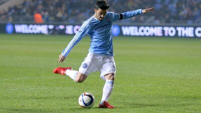 David Villa scored one goal but his penalty miss against Orlando FC when leading 2-0 proved costly. Sharon Latham / Manchester City FC