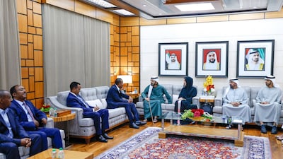 Sheikh Mohammed bin Rashid, Vice President and Ruler of Dubai, meets the Ethiopian leader. Photo: Dubai Media Office