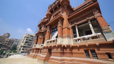 Many have taken issue with white marble additions to the building's rosy pink stone exterior. EPA