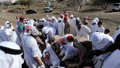 Abdullah Al Yamahi is buried in Marbad, Fujairah. Mohideen / Aletihad