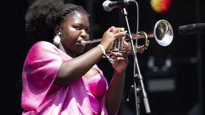Sheila Maurice-Grey is the leader of UK jazz band Kokoroko, who recently released their debut album 'We Could Be More'. EPA