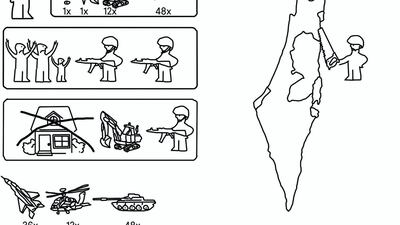 Ikea Palestine illustration from Karl Sharro's new book. Courtesy Saqi Books