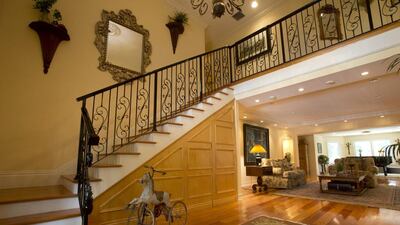 The foyer of the five-bedroom Florida mansion. AP