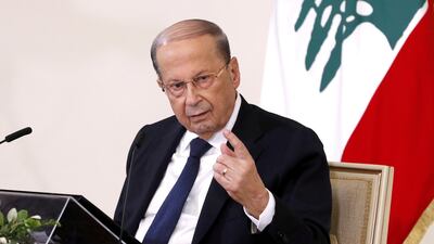 Lebanon's President Michel Aoun accused prime minister-designate Saad Hariri of obstructing the formation of a new government. Dalati Nohra via Reuters