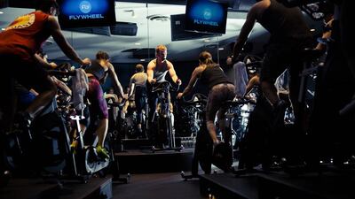 When you sign up for Flywheel, you also set up a private online account that logs the stats from every ride. Audrey Amelie Rudolf