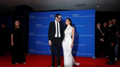 They made their first public appearance as a couple on the red carpet of the annual White House Correspondents' Association Dinner in April. Reuters