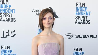 Thomasin McKenzie arrives at the 34th Film Independent Spirit Awards on Saturday, February 23, 2019. AP