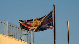 The special consulate general flag of the UK flies at the consulate in East Jerusalem, which pre-dates the Israeli state by 110 years. Reuters