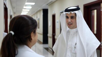 Dr Khalid Al Khalaiwy, an emergency medicine consultant at Dr Sulaiman Habib Hospital in Dubai. Satish Kumar / The National