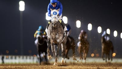 Frosted sets himself up as a Dubai World Cup contender with impressive victory in the Group 2 Al Maktoum Challenge Round 2 under William Buick. Andrew Watkins / Dubai Racing Club