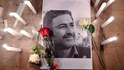 The life and work of Lebanese-Palestinian journalist Samir Kassir has not been forgotten since he was killed by a car bomb in the Achrafieh suburb of Beirut on June 2, 2005. In December 2024, candles marked his campaign to eliminate the influence of the Syrian regime from Lebanon at a march in the Lebanese capital to celebrate the removal of president Bashar Al Assad from power. EPA