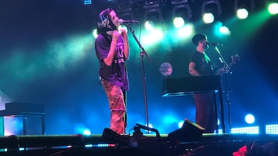 The 1975's frontman is known for his ecenctric stage manner. Sophie Prideaux / The National