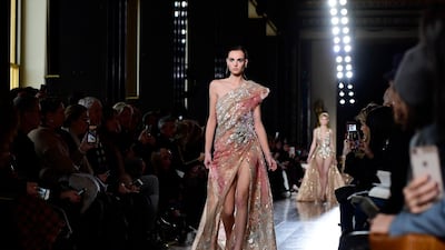 Elie Saab’s spring/summer 2019 couture collection. EPA