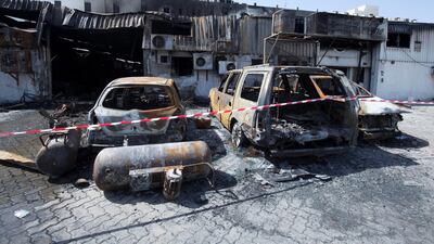 The burnt-out cars. Ruel Pableo for The National
