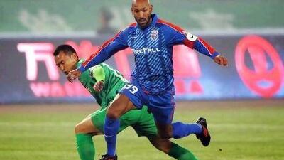 French International player Nicolas Anelka, right, has shined for Shanghai Shenhua but his teammates have not been able to match his effort.
