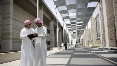 UAE University is 11th in the first Mena region university rankings. Sammy Dallal / The National