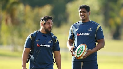 Will Skelton, right, came on in the 55th minute for the Waratahs in their semi-final victory over the Brumbies. Chris Hyde / Getty Images