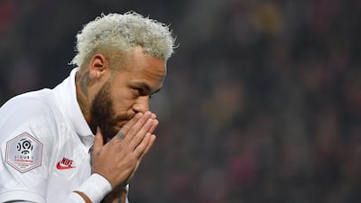 Neymar dedicated his second goal for PSG against Lille to Kobe Bryant. AFP