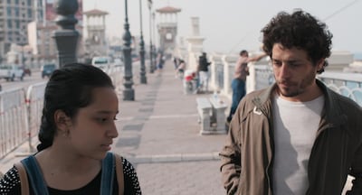 Basmala Eghaiesh, left, and Hussein Ghanem in 'Souad'. Courtesy Berlinale