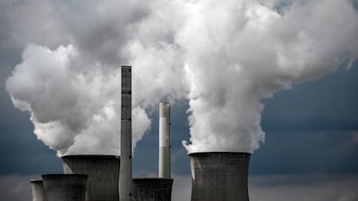 Steam rises from a power plant near Grevenbroich, Germany. The German parliament passed a regulation to prolong operations of coal-fired power plants to compensate for a reduced gas delivery from Russia. EPA