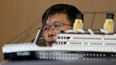 Su Shaojun is an investor helping to build a life-size replica of the Titanic as a themepark in China's southwest Sichuan province. AFP / Noel Celis