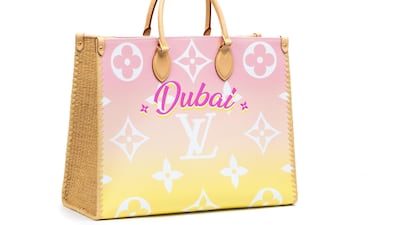 The Dubai Onthego Resort bag, in sunset colours, by Louis Vuitton. Courtesy Louis Vuitton