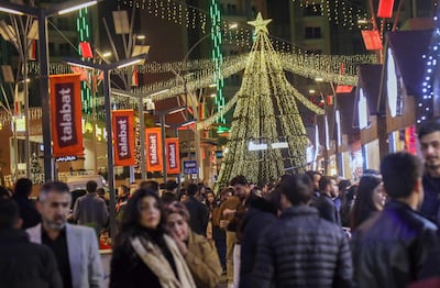 Christmas market in Erbil, capital of Iraq’s northern autonomous Kurdish region. AFP