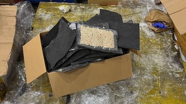 Amphetamine pills seized in the joint operation between the UAE and Saudi Arabia. Photo: Wam