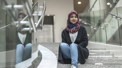 Chaimaa Fadil, a senior student at NYU Abu Dhabi, is one of two UAE Rhodes Scholars selected this year. She will be attending the University of Oxford next year. Vidhyaa for The National