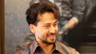Actor Tiger Shroff, the son of Bollywood star Jackie Shroff, was shot on Sunday while returning home from playing football. Pawan Singh / The National
