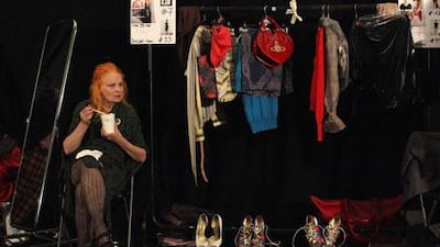 The designer Vivienne Westwood at last year's London Fashion Week, which signalled a turning point for the event. She will show her autumn/winter 2010 Red Label collection today.