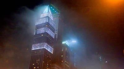 IBM is using its technological know-how to predict problems sandstorms and foggy mornings, like the one above in Dubai.