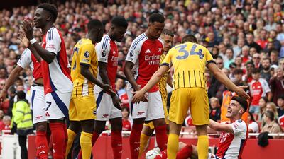 Dutch defender didn’t put foot wrong, looking strong on deck and in air. Clash with Rice ahead of sending off changed course of game. Went off with what looked like hamstring problem with 20 minutes to go. Getty Images