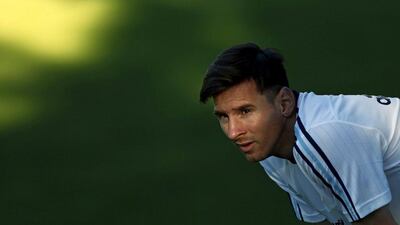 Argentina's Lionel Messi shown at a team training session on Tuesday ahead of Thursday's start to the 2015 Copa America. Marcos Brindicci / Reuters / June 9, 2015